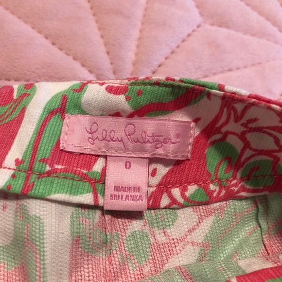 Lily Pulitzer pink and green shorts - Picture 3 of 3